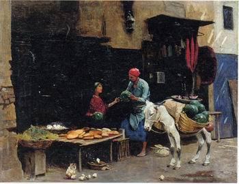 unknow artist Arab or Arabic people and life. Orientalism oil paintings 407